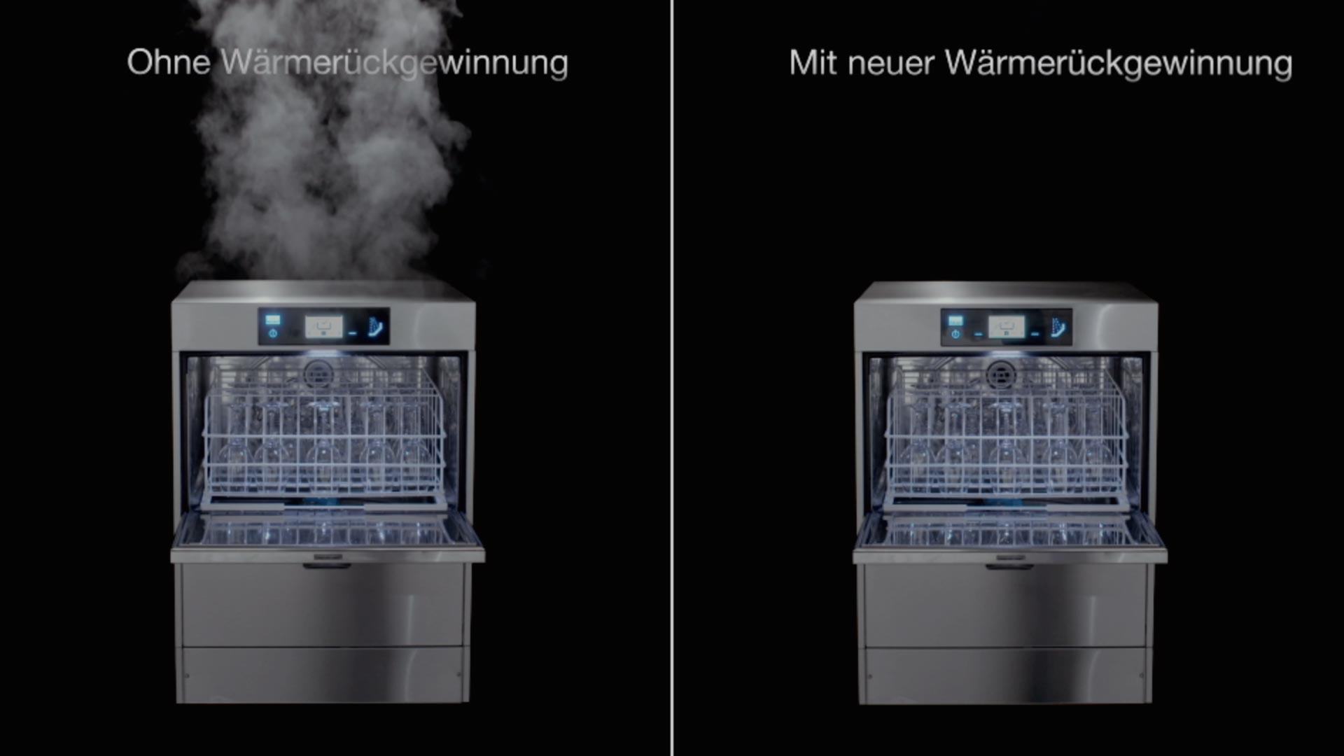 M-iClean U洗碗机蒸汽减少 洗碗机MEIKO M-iClean U蒸汽还原