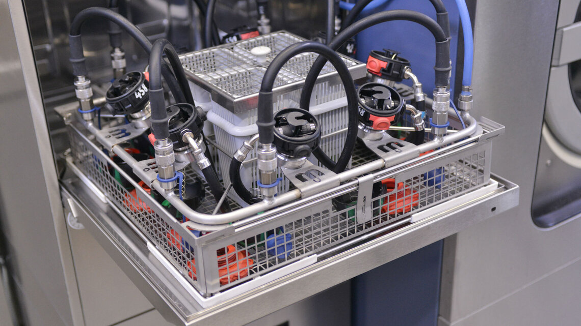 maschinelle Aufbereitung von Schutzmasken