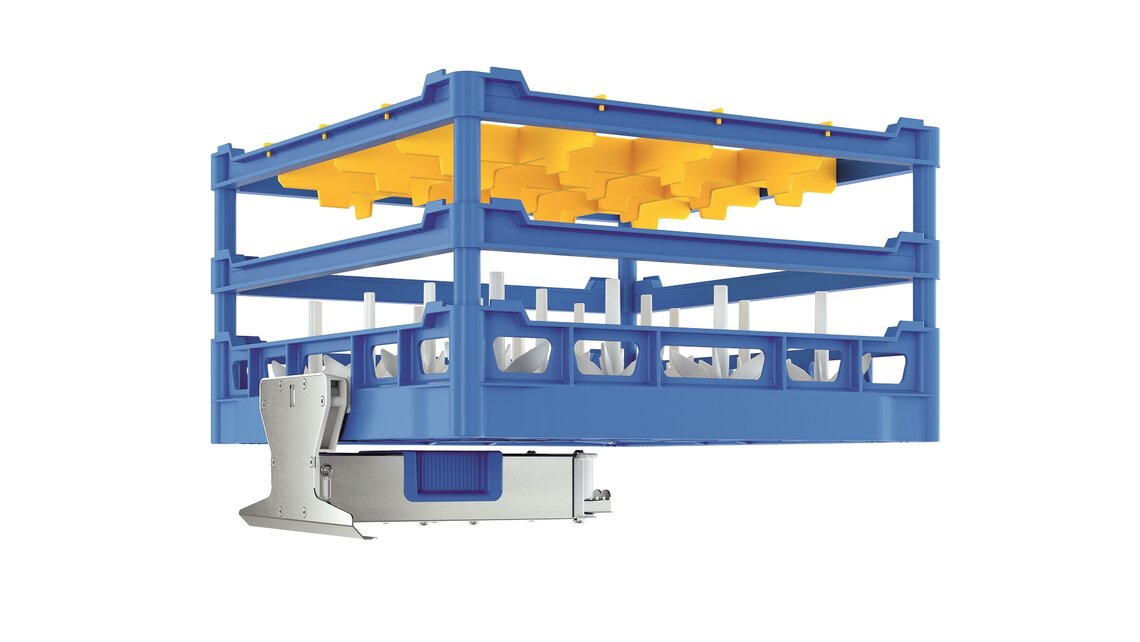 MEIKO bottle rack and adapter installation