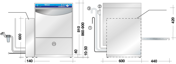 Massbild TopClean M Reinigungsgerät